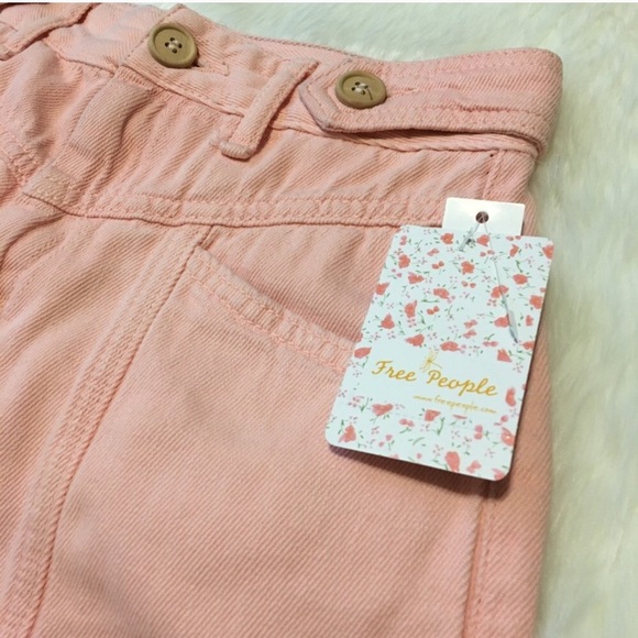 We The Free | NWT Free People Soft Pink City of Lights High Rise Jeans - Picture 7 of 14